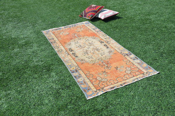 Unique Vintage Turkish Anatolian rug for home decor, area rug, oushak rug boho rug bedroom rug kitchen rug  bathroom rug kilim, rugs 6x3, 665059