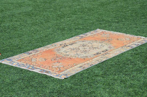Unique Vintage Turkish Anatolian rug for home decor, area rug, oushak rug boho rug bedroom rug kitchen rug  bathroom rug kilim, rugs 6x3, 665059