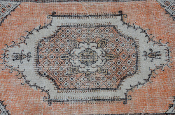 Turkish Handmade Vintage Anatolian rug for home decor, area rug, oushak rug boho rug bedroom rug kitchen rug  bathroom rug kilim, rugs 4x7, 666203