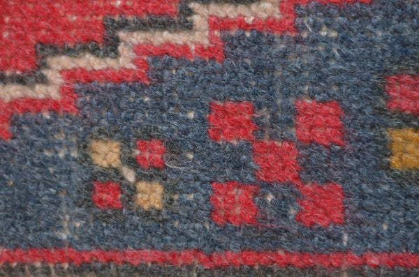 Unique Turkish Vintage small area rug doormat for home decor, bathroom rug, area oushak rug bathroom mat kitchen rug  kilim rug, rug 3x1.6, 664382