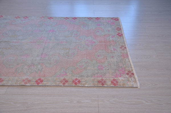 Vintage Handmade Turkish Anatolian rug for home decor, area rug, oushak rug boho rug bedroom rug kitchen rug  bathroom rug kilim, rugs 7x4, 664441