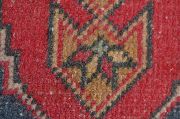 Unique Turkish Vintage small area rug doormat for home decor, bathroom rug, area oushak rug bathroom mat kitchen rug  kilim rug, rug 3x1.6, 664382