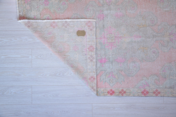 Vintage Handmade Turkish Anatolian rug for home decor, area rug, oushak rug boho rug bedroom rug kitchen rug  bathroom rug kilim, rugs 7x4, 664441