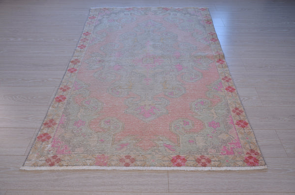 Vintage Handmade Turkish Anatolian rug for home decor, area rug, oushak rug boho rug bedroom rug kitchen rug  bathroom rug kilim, rugs 7x4, 664441