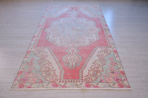 Turkish Handmade Vintage Anatolian rug for home decor, area rug, oushak rug boho rug bedroom rug kitchen rug  bathroom rug kilim, rugs 7x4, 664447