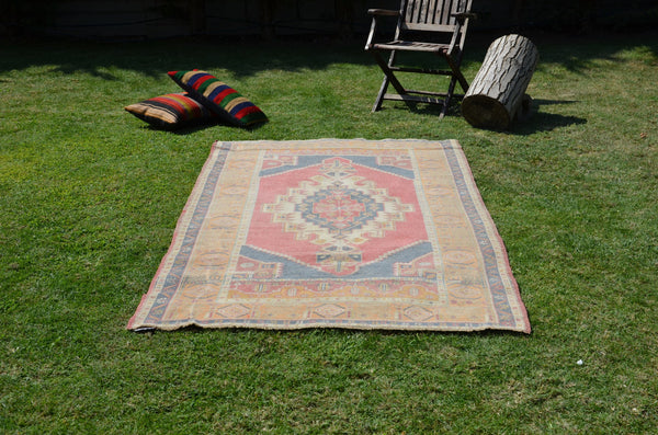 Avanos Vintage Turkish Anatolian rug for home decor, area rug, oushak rug boho rug bedroom rug kitchen rug  bathroom rug kilim, rugs 8x4, 664402