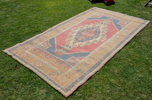 Avanos Vintage Turkish Anatolian rug for home decor, area rug, oushak rug boho rug bedroom rug kitchen rug  bathroom rug kilim, rugs 8x4, 664402