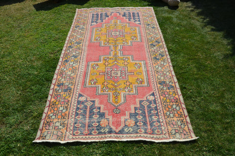 Natural Vintage Turkish Anatolian rug for home decor, area rug, oushak rug boho rug bedroom rug kitchen rug  bathroom rug kilim, rugs 9x4, 664470