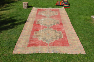 Hand knotted Turkish large Vintage rug for home decor, oversize rug, area rug oushak boho rug bedroom rug kitchen rug  kilim rug, rugs 11x5, 664979