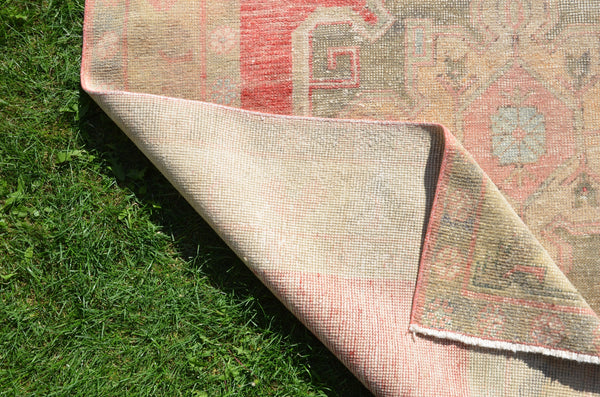 Hand knotted Turkish large Vintage rug for home decor, oversize rug, area rug oushak boho rug bedroom rug kitchen rug  kilim rug, rugs 11x5, 664979