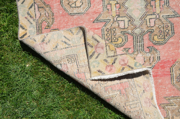 Natural Anatolian Vintage Turkish rug for home decor, area rug, oushak rug boho rug bedroom rug kitchen rug  bathroom rug kilim, rugs 7x4, 664442