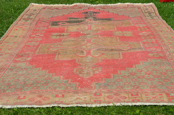 Natural Vintage Turkish Anatolian rug for home decor, area rug, oushak rug boho rug bedroom rug kitchen rug  bathroom rug kilim, rugs 9x4, 664983