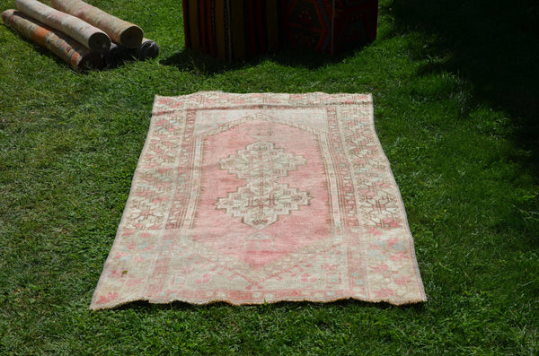 Beige Vintage Turkish Anatolian rug for home decor, area rug, oushak rug boho rug bedroom rug kitchen rug  bathroom rug kilim, rugs 6x3, 664478