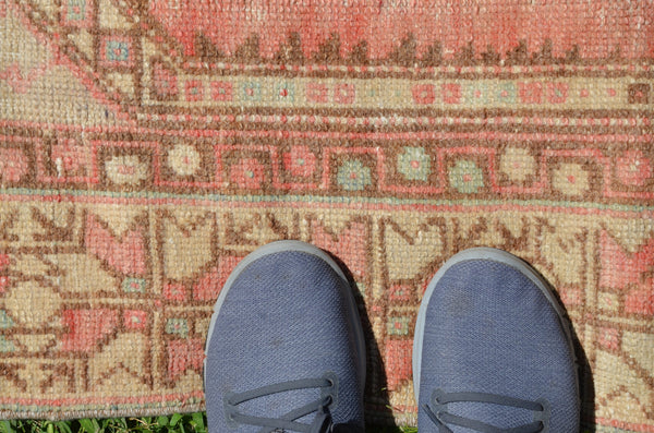 Beige Vintage Turkish Anatolian rug for home decor, area rug, oushak rug boho rug bedroom rug kitchen rug  bathroom rug kilim, rugs 6x3, 664478