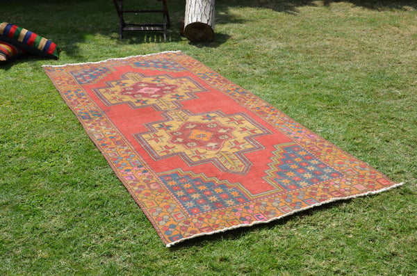 Anatolian Vintage Turkish Natural rug for home decor, area rug, oushak rug boho rug bedroom rug kitchen rug  bathroom rug kilim, rugs 9x4, 664413
