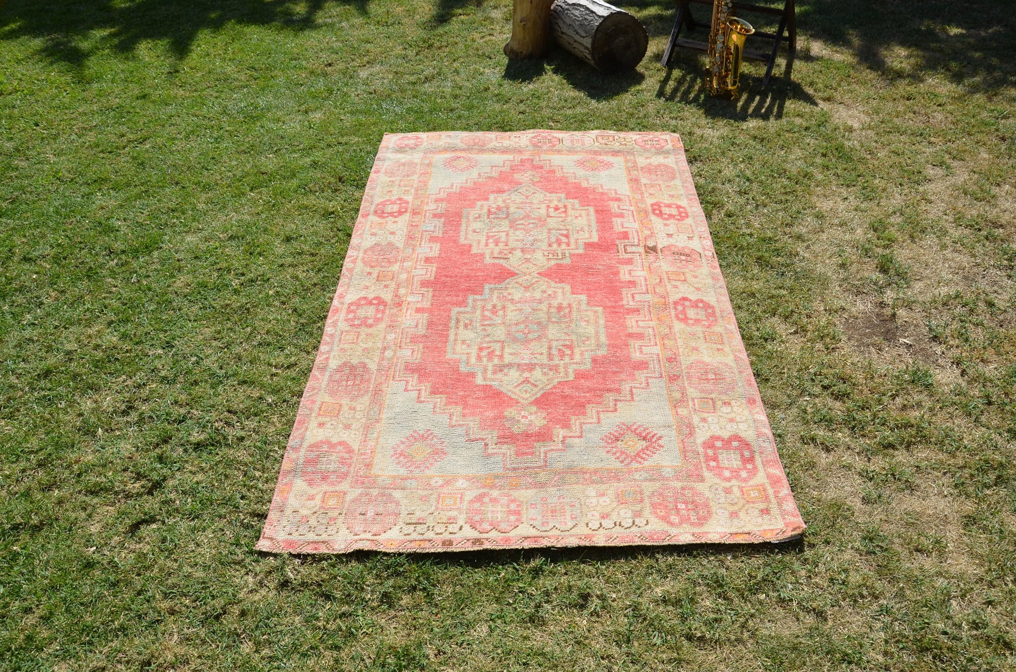 Unique Vintage Turkish Anatolian rug for home decor, area rug, oushak rug boho rug bedroom rug kitchen rug  bathroom rug kilim, rugs 6x3, 664285