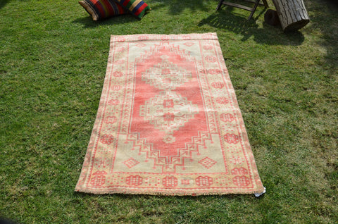 Handmade Vintage Turkish Anatolian rug for home decor, area rug, oushak rug boho rug bedroom rug kitchen rug  bathroom rug kilim, rugs 6x3, 664302