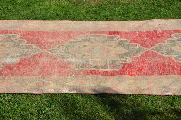 Hand knotted Turkish large Vintage rug for home decor, oversize rug, area rug oushak boho rug bedroom rug kitchen rug  kilim rug, rugs 11x5, 664979