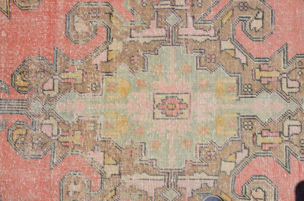 Natural Anatolian Vintage Turkish rug for home decor, area rug, oushak rug boho rug bedroom rug kitchen rug  bathroom rug kilim, rugs 7x4, 664442