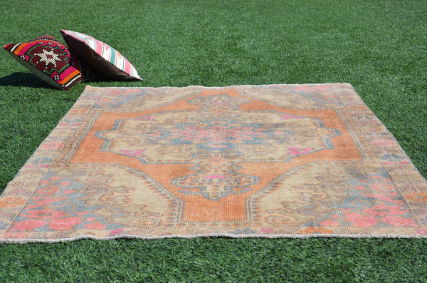 Natural Vintage Turkish Anatolian rug for home decor, area rug, oushak rug boho rug bedroom rug kitchen rug  bathroom rug kilim, rugs 7x5, 665035