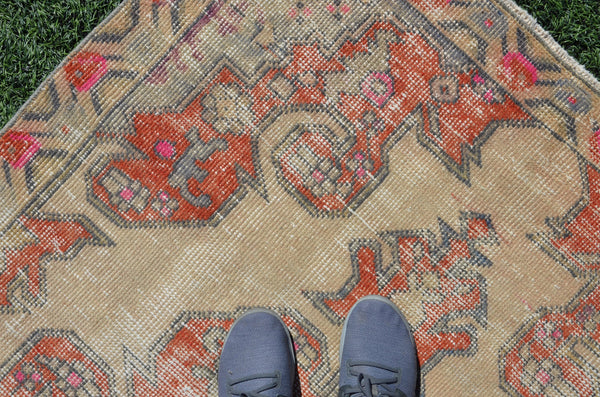 Unique Vintage Turkish Anatolian rug for home decor, area rug, oushak rug boho rug bedroom rug kitchen rug  bathroom rug kilim, rugs 8x4, 665037
