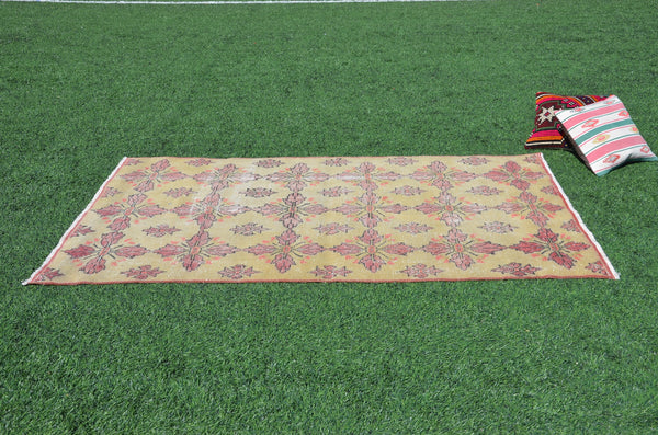 handmade oushak Turkish rug for home decor, Vintage rug, area rug boho rug bedroom rug kitchen rug bathroom rug kilim rug handmade, rugs 7x4, 665041