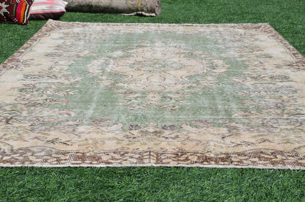 Unique Turkish large Vintage rug for home decor, oversize rug, area rug oushak rug boho rug bedroom rug kitchen rug  kilim rug, rugs 9x5, 665256