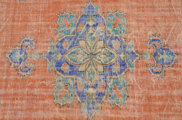 Unique Turkish large Vintage rug for home decor, oversize rug, area rug oushak rug boho rug bedroom rug kitchen rug  kilim rug, rugs 10x7, 665244