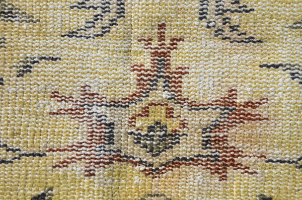 Hand knotted Turkish large Vintage rug for home decor, oversize rug, area rug oushak rug boho rug bedroom kitchen rug  kilim rug, rugs 9x6, 665241