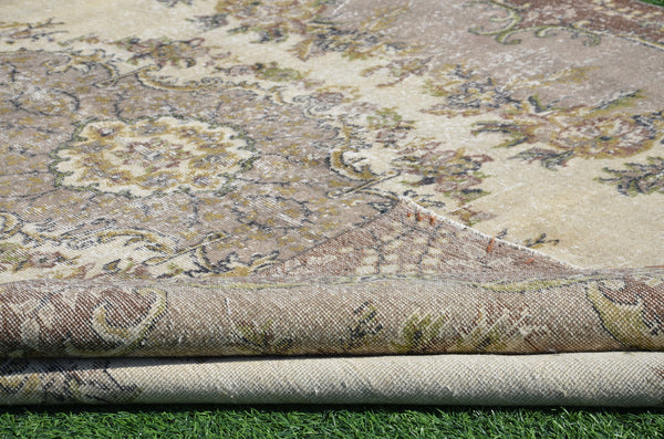 Unique Turkish large Vintage rug for home decor, oversize rug, area rug oushak rug boho rug bedroom rug kitchen rug  kilim rug, rugs 10x6, 665262