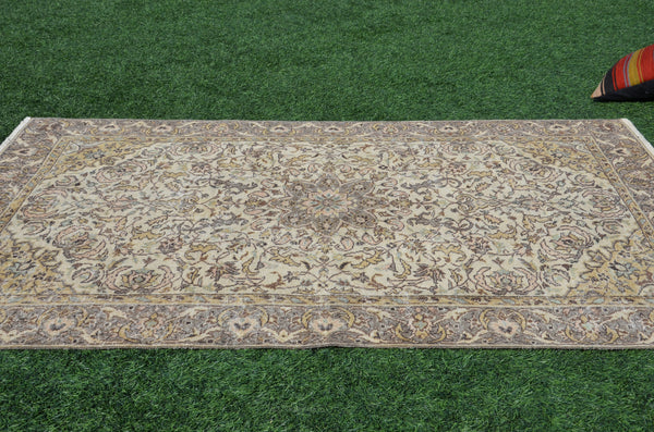 Hand knotted Turkish large Vintage rug for home decor, oversize rug, area rug oushak rug boho rug bedroom kitchen rug  kilim rug, rugs 8x5, 665235