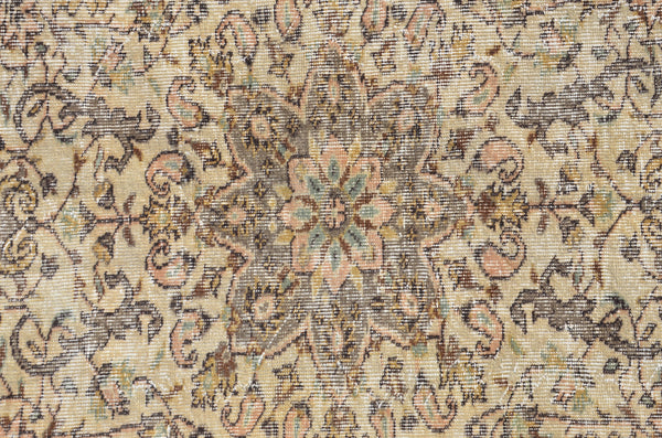 Hand knotted Turkish large Vintage rug for home decor, oversize rug, area rug oushak rug boho rug bedroom kitchen rug  kilim rug, rugs 8x5, 665235