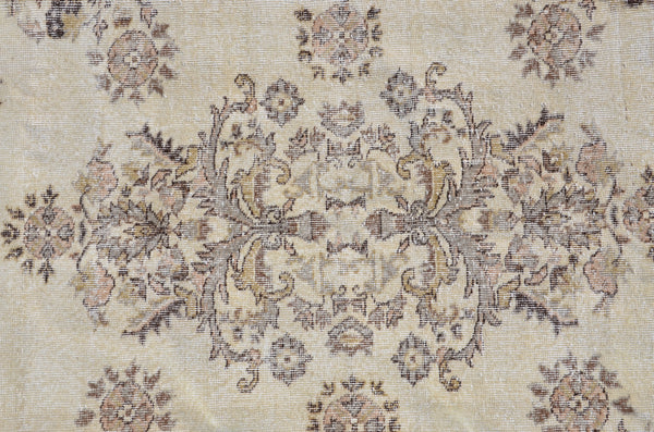 Natural Turkish large Vintage rug for home decor, oversize rug, area rug oushak rug boho rug bedroom rug kitchen rug  kilim rug, rugs 9x6, 665233