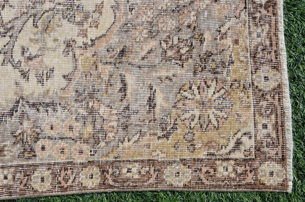 Natural Turkish large Vintage rug for home decor, oversize rug, area rug oushak rug boho rug bedroom rug kitchen rug  kilim rug, rugs 9x6, 665233