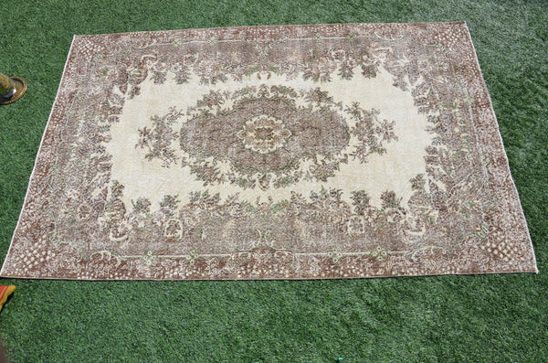 Turkish Handmade large Vintage rug for home decor, oversize rug, area rug oushak rug boho rug bedroom rug kitchen rug  kilim rug, rugs 10x6, 665215