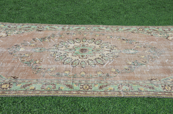 Hand knotted Turkish large Vintage rug for home decor, oversize rug, area rug oushak rug boho rug bedroom kitchen rug  kilim rug, rugs 11x6, 665214