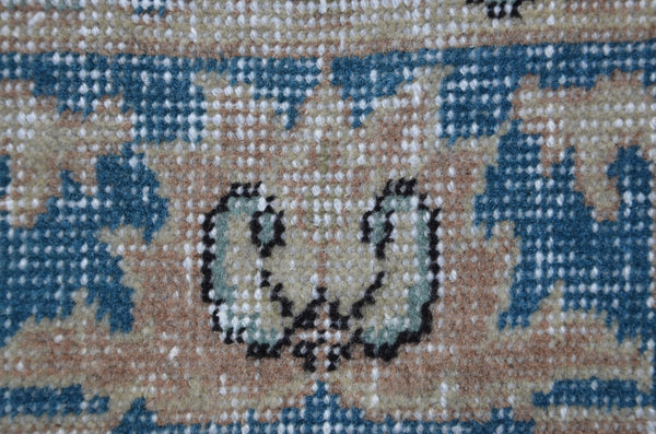 Blue oushak Turkish rug for home decor, Vintage rug, area rug boho rug bedroom rug kitchen rug bathroom rug kilim rugs handmade, rugs 6x3, 665276