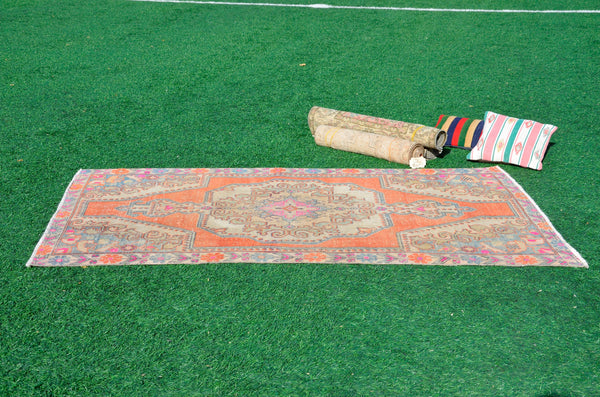 Natural Vintage Turkish Anatolian rug for home decor, area rug, oushak rug boho rug bedroom rug kitchen rug  bathroom rug kilim, rugs 7x4, 665288