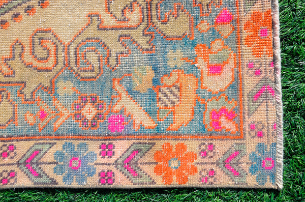 Natural Vintage Turkish Anatolian rug for home decor, area rug, oushak rug boho rug bedroom rug kitchen rug  bathroom rug kilim, rugs 7x4, 665288