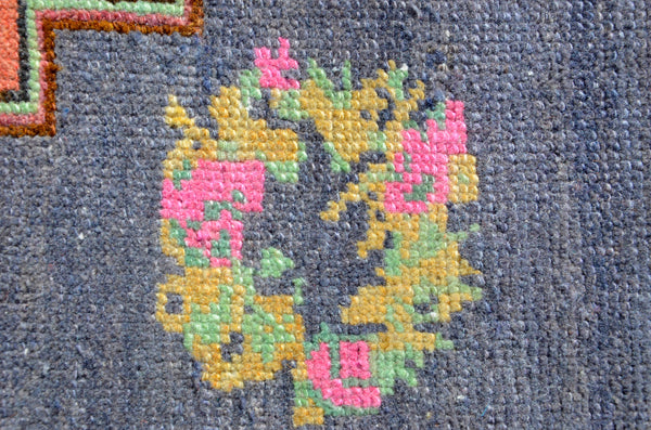 small area Handmade Turkish Vintage rug for home decor, bathroom rug, area rug oushak rug boho rug kitchen rug  kilim rug door mat, rugs 5x3, 665275