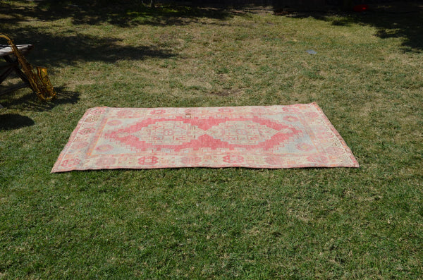 Unique Vintage Turkish Anatolian rug for home decor, area rug, oushak rug boho rug bedroom rug kitchen rug  bathroom rug kilim, rugs 6x3, 664285