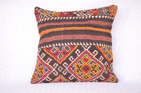 16 x 16 Handmade Decorative Vintage Pillow, %100 Wool, 664827