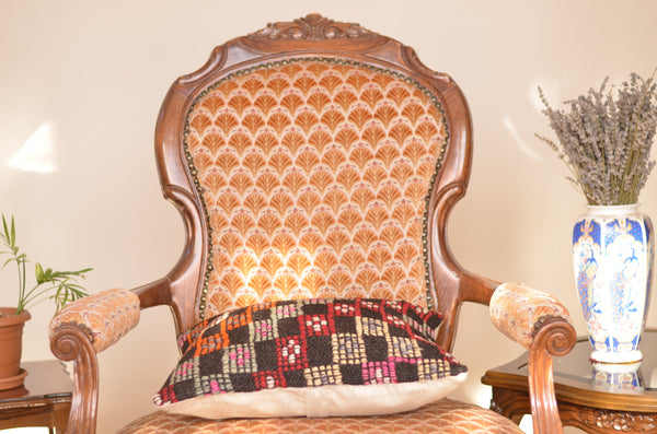 16 x 16 Handmade Decorative Vintage Pillow, %100 Wool, 664849