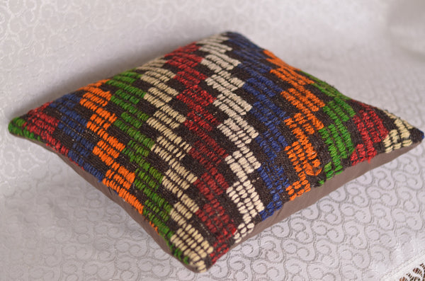 16 x 16 Handmade Turkish Vintage Pillow, %100 Wool, 664851
