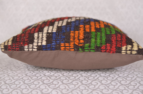 16 x 16 Handmade Turkish Vintage Pillow, %100 Wool, 664851