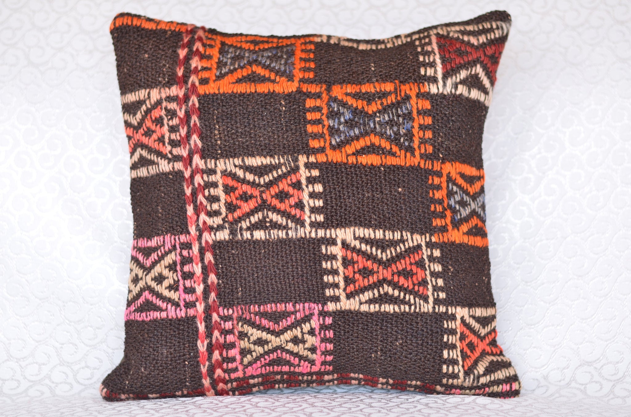 16 x 16 Handmade Decorative  Pillow, %100 Wool, 664875