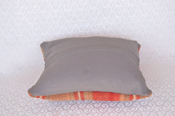 16 x 16 Handmade Turkish Vintage Pillow, %100 Wool, 664883