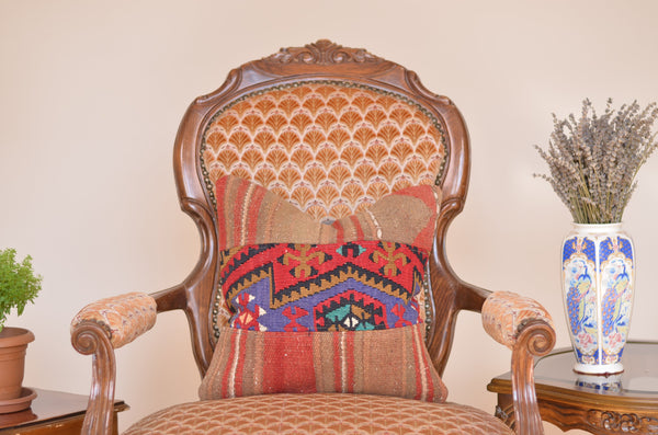 16 x 16 Handmade Turkish Vintage Pillow, %100 Wool, 664883