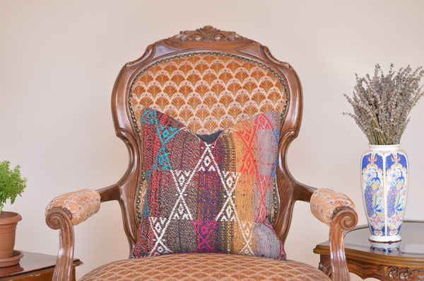 16 x 16 Handmade Decorative  Pillow, %100 Wool, 664885