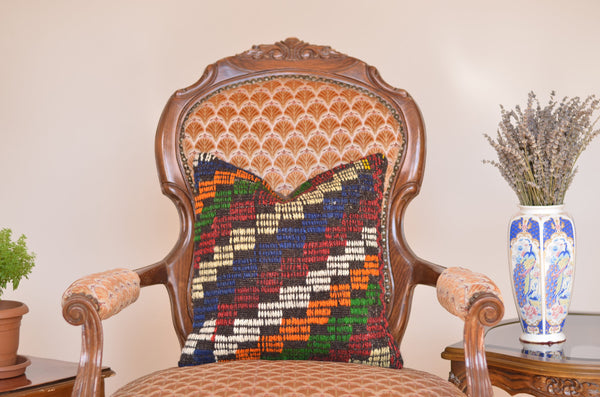 16 x 16 Handmade Decorative  Pillow, %100 Wool, 664886